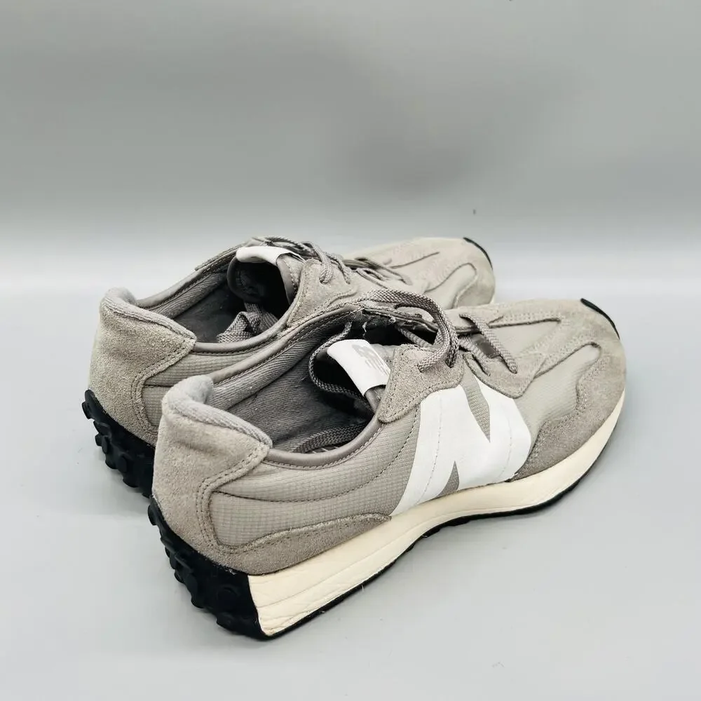 New Balance Shoes Boys 6 Gray Suede 327 Road Running Athletic Sneakers Comfort